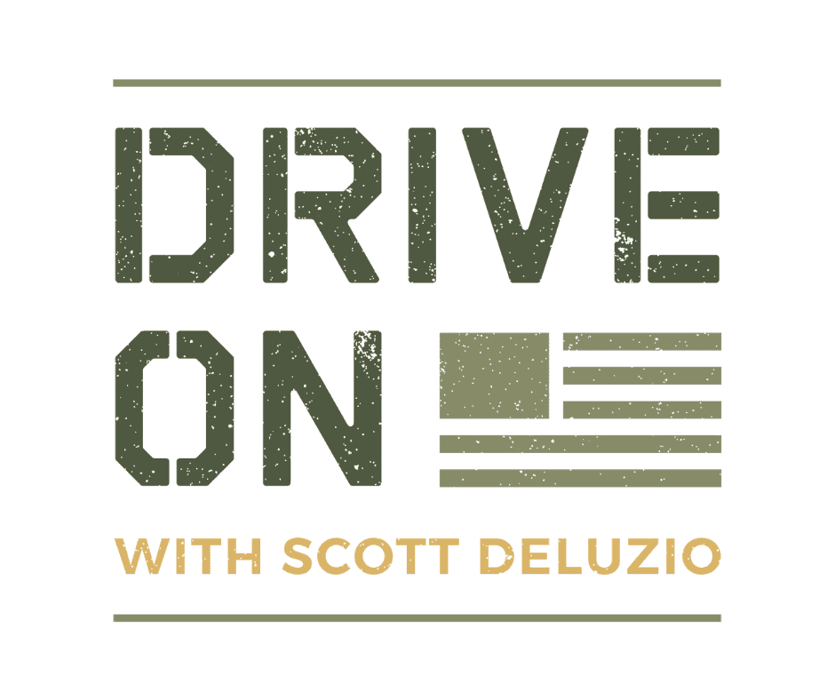 Drive On Podcast Facebook Post Sized Logo Colored Text White Background