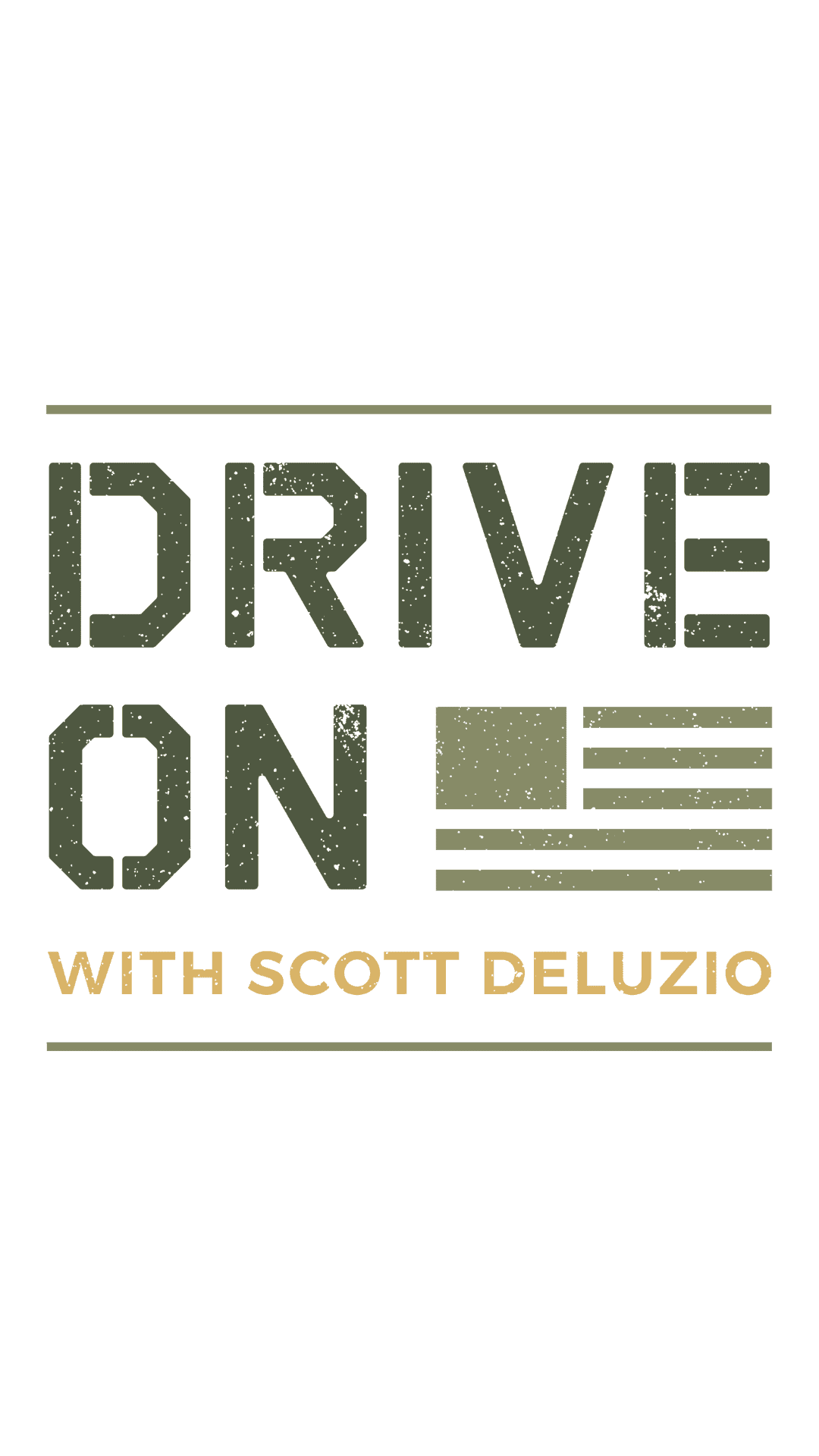 Drive On Podcast Instagram Story Sized Logo Colored Text White Background